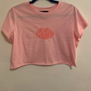 “Love speaks louder” top